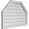 Ekena Millwork Octagonal Top Surface Mount PVC Gable Vent w/ 2"W x 1-1/2"P Brickmould Frame, 34"W x 24"H GVPOT34X2402SN - alternate 4